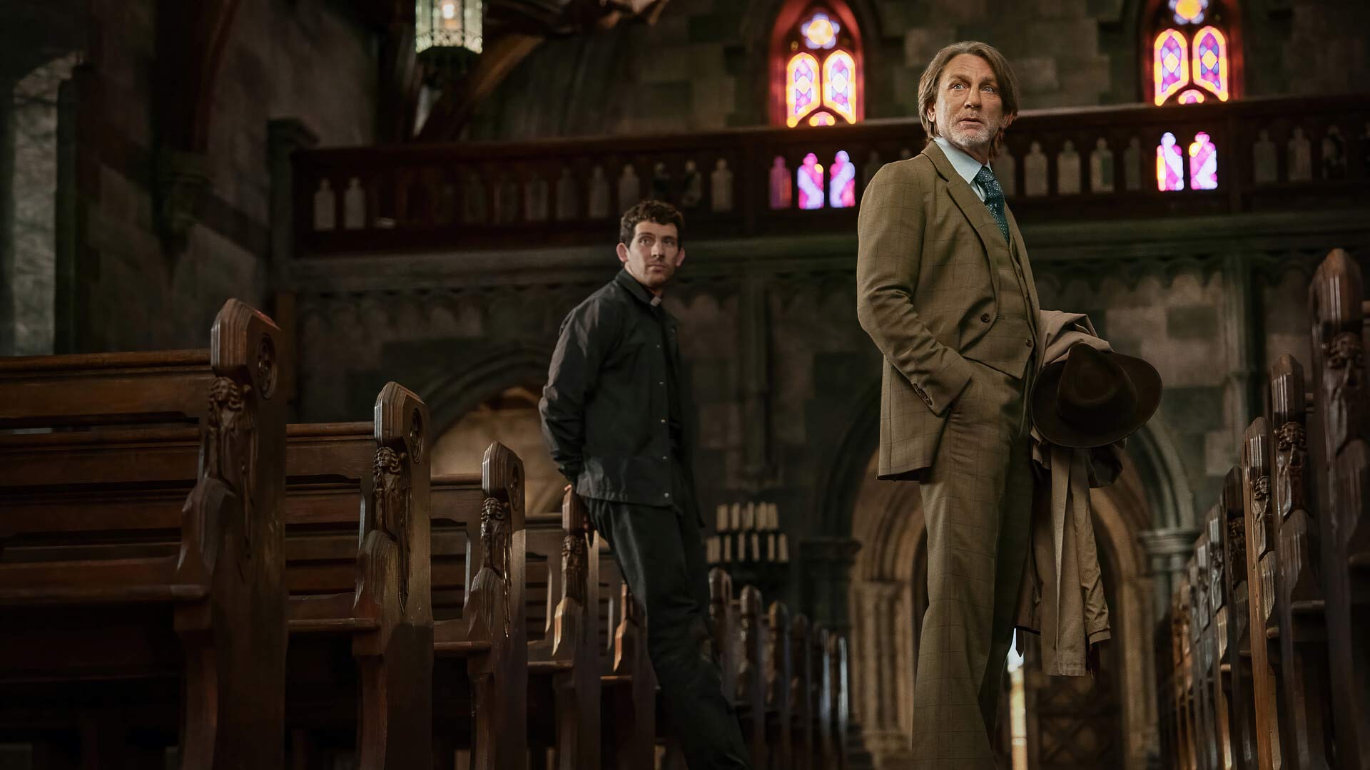 بازگشت کارآگاه بلانک در تصویر جدید فیلم Wake Up Dead Man: A Knives Out Mystery